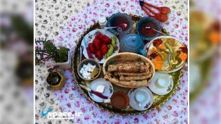 صبحانه گرم و سرد اقامتگاه بوم گردی راتا - اصفهان